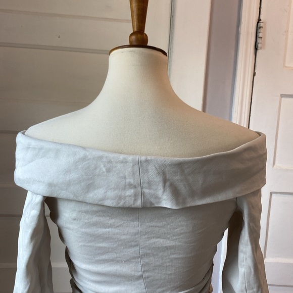 Zara Fitted Blazer Jacket Limited Edition in Stone, Size XS - Picture 8 of 17